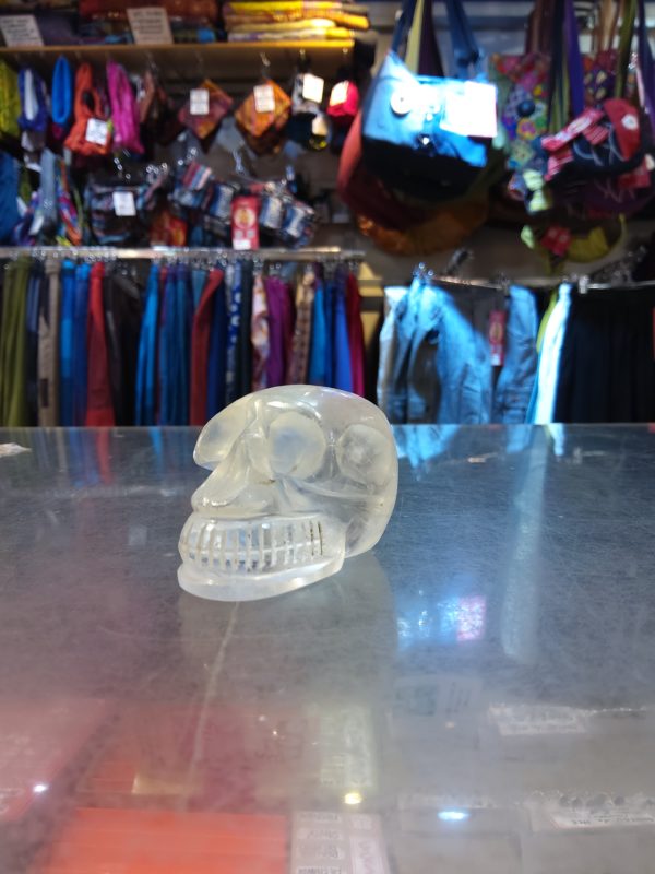 Crâne 💀 Cristal de roche – Etoiles d'hiver
