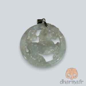 Pendentif cheval en jade du Myanmar