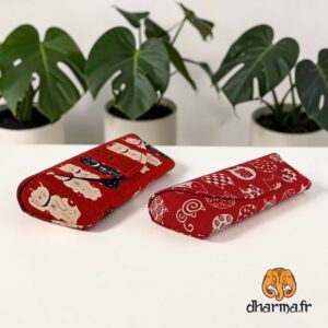 Étui à lunettes maneki neko