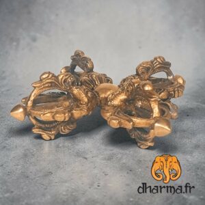 Double-rdorgee en bronze massif