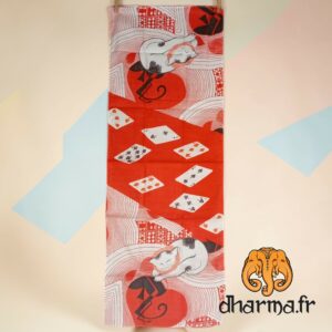 Tenugui, décoration murale neko cartes