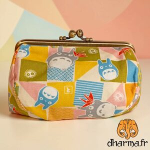 Trousse de voyage Totoro à fermoir à boutons