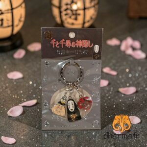 Porte-clé Kaonashi, "Sans-Visage", à crochets