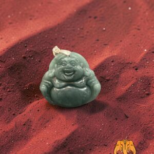 Pendentif Bouddha rieur en jade du Myanmar